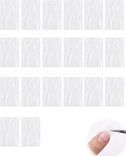 VAEIORP 20 Piezas de Extensiones de Uñas de Fibra de Vidrio, Kit de Gel de Seda para Extensión de Uña...