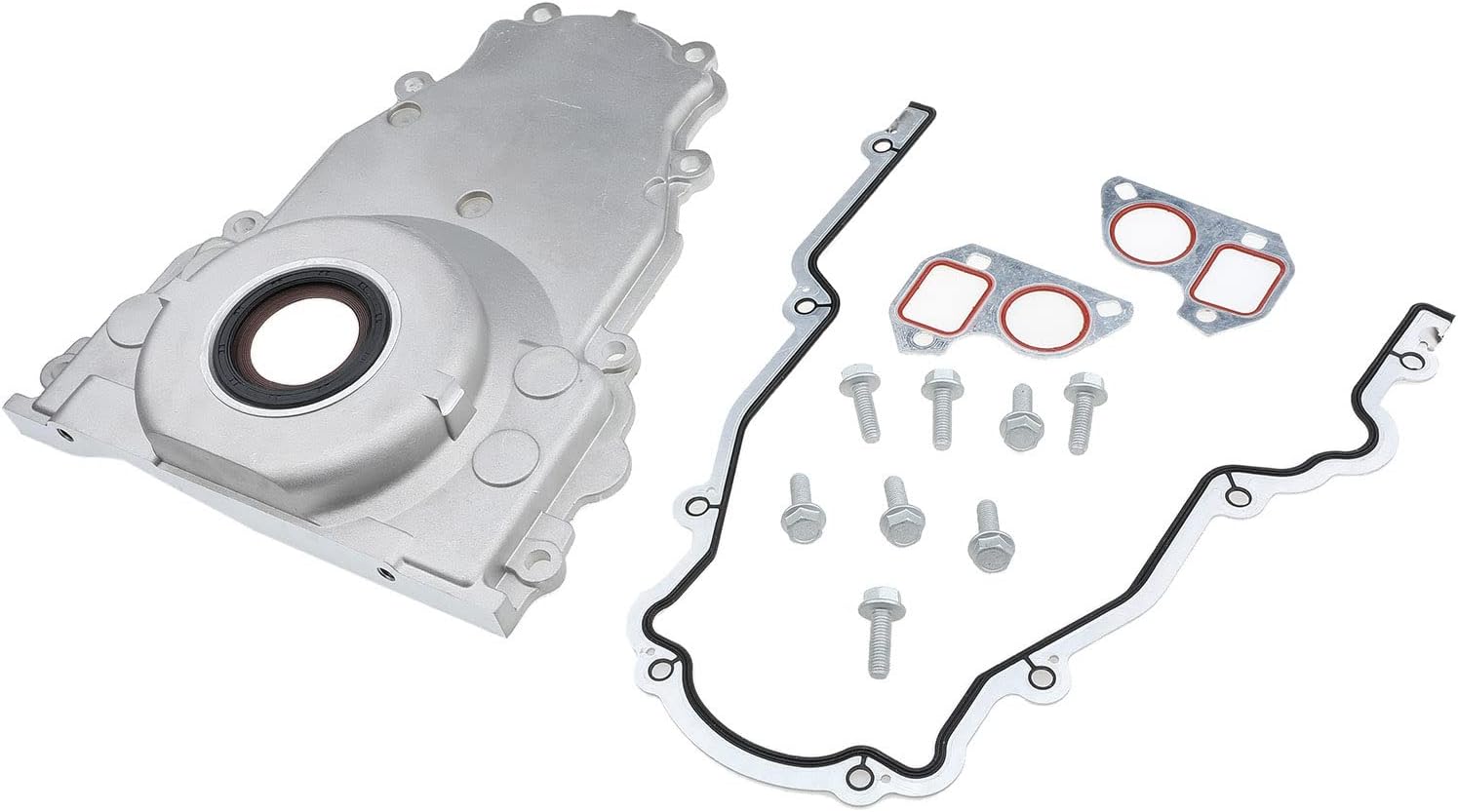 A-Premium Engine Timing Cover with Gasket Compatible with Chevrolet Silverado 1500/1500 Classic/2500 HD/3500 Tahoe Suburban Express GMC Sierra Yukon