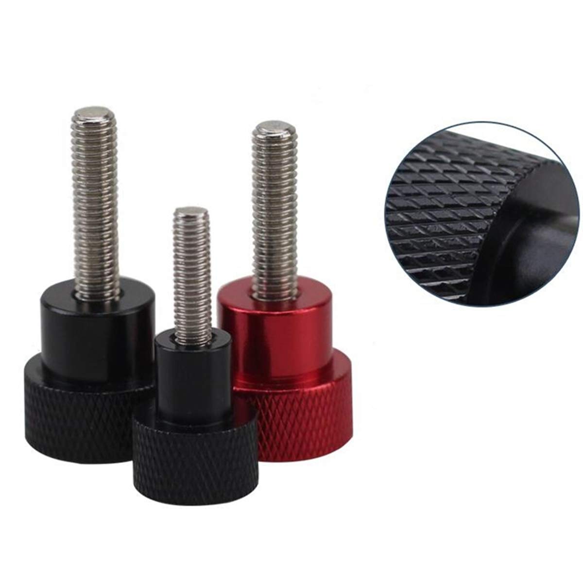 2x Edelstahl Rändelschrauben M6 - Aluminium Rändelkopf In Orange M6x25mm Für PC & DIY