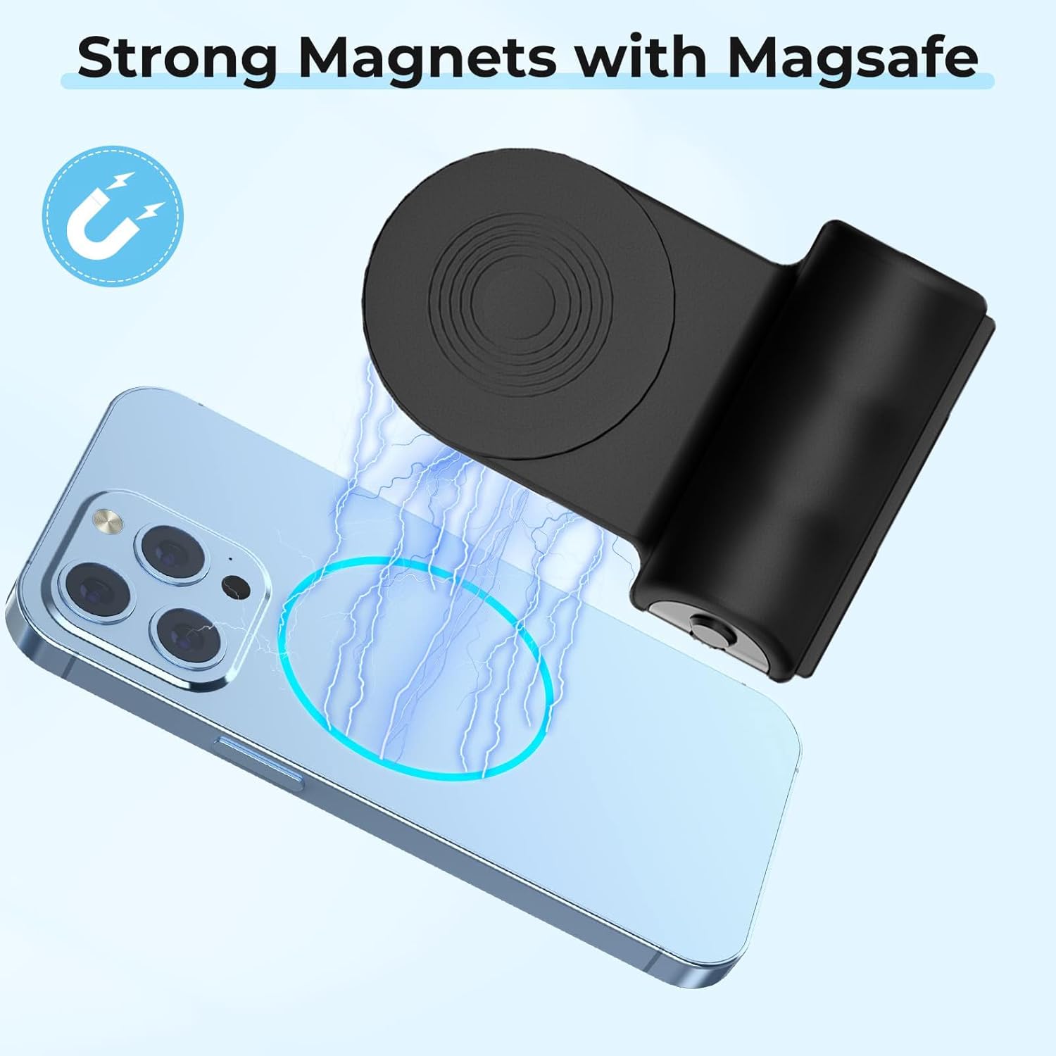 Redair Merino Wool Socks Mens, 3 Pairs Hiking Socks for Winter and Magnetic Smartphone Handle Grip