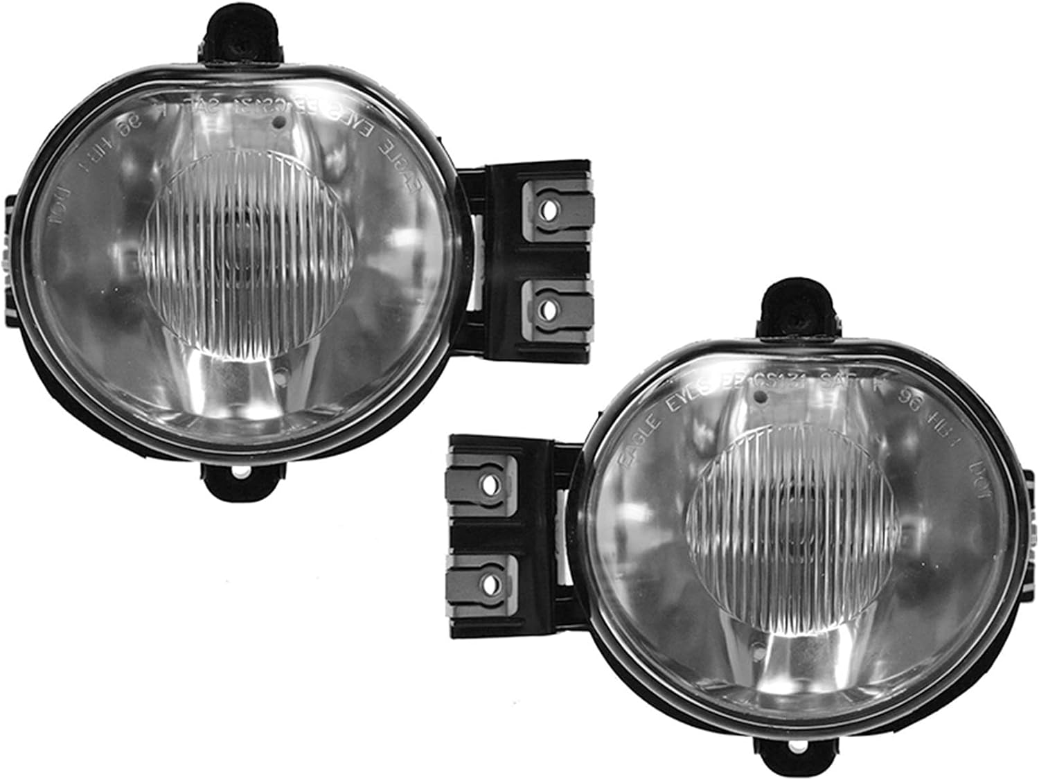 AmeriLite 04-06 Clear Fog Light Pair for Dodge Durango, 02-08 Dodge Ram 1500/2500/3500