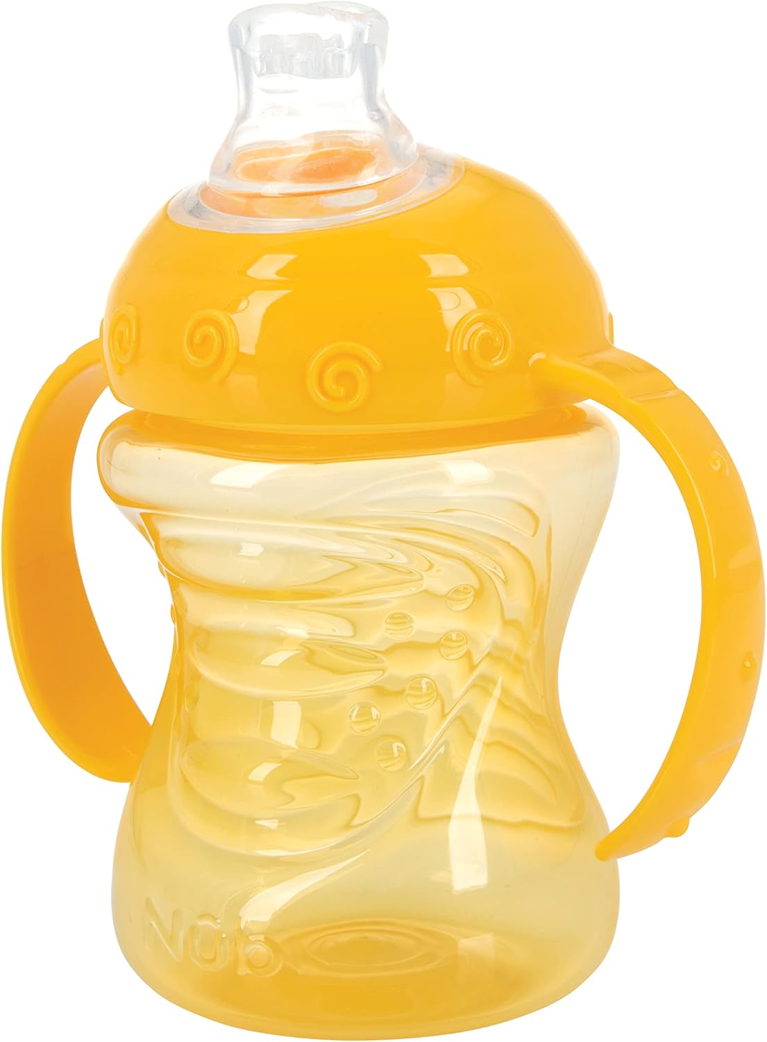 Nuby Grip N' Sip cup being placed in a dishwasher