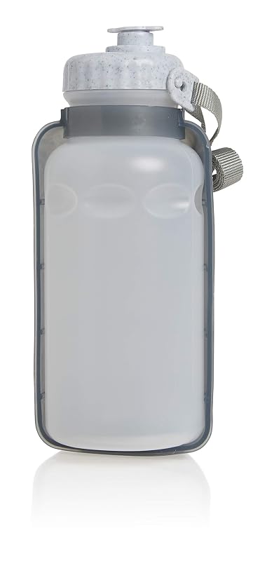 Garrafa de Água Portátil para Cães Lixit com Tigela Dobrável Granite, 590 mL