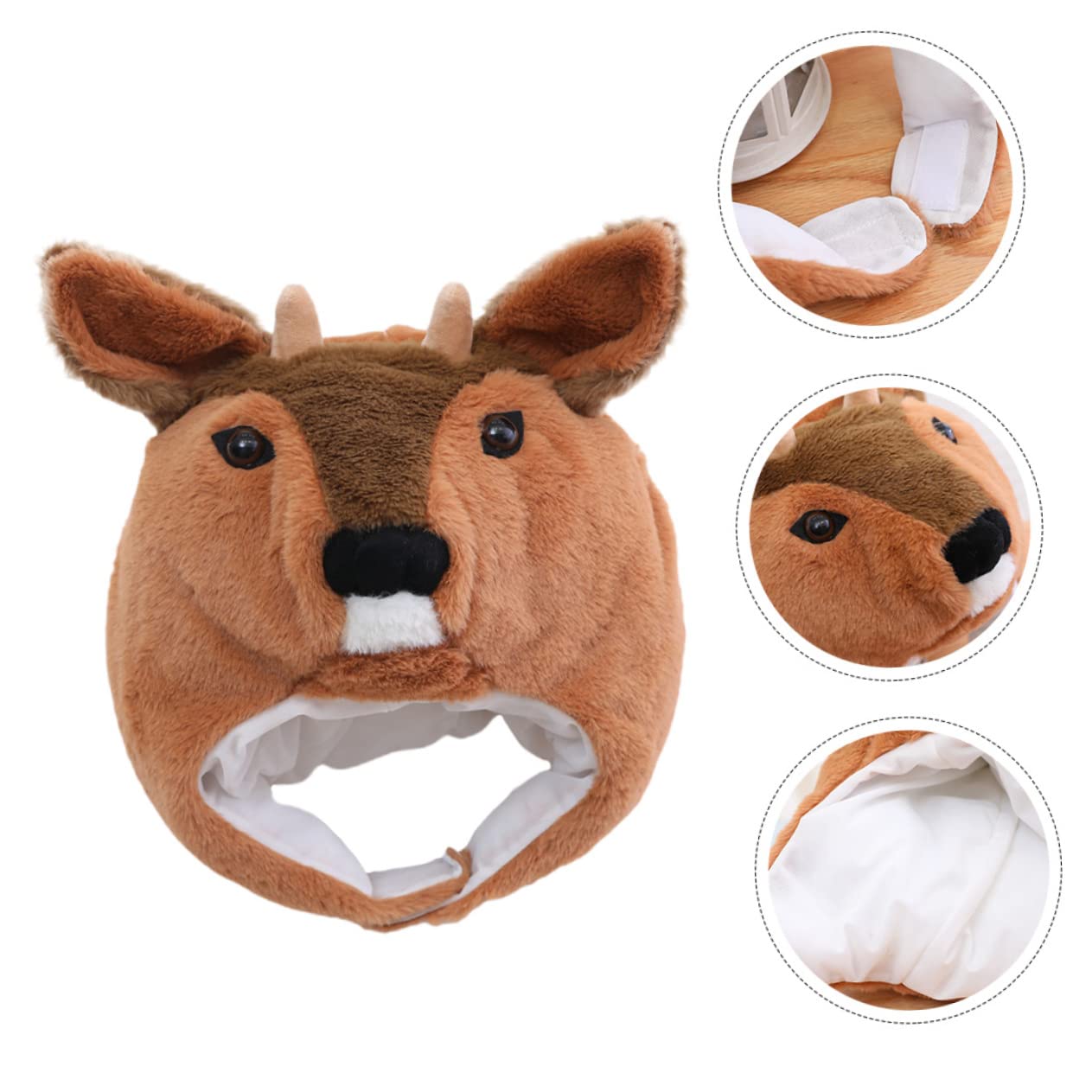 Toyvian 2pezzi Cappello Plush Forma Di Cervo Roe Per Adulti Accessorio Divertente Per Costumi e Feste Per Foto e Celebrazioni Con Amici e Famiglia