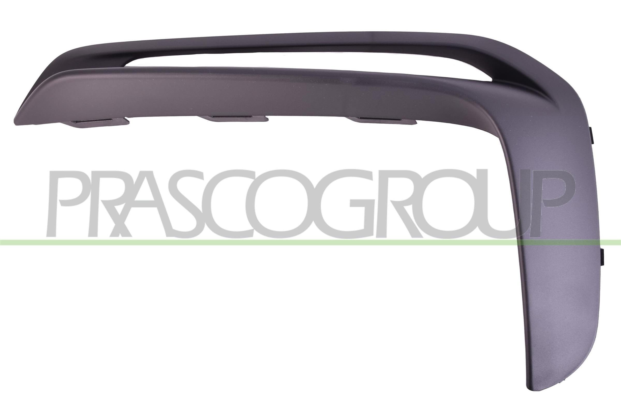 Prasco - PR5081224 - Porsche - Cayman - Boxster GT4 (982-718) - Model 04/19 - - Trim Left Bumper Front Black Grained