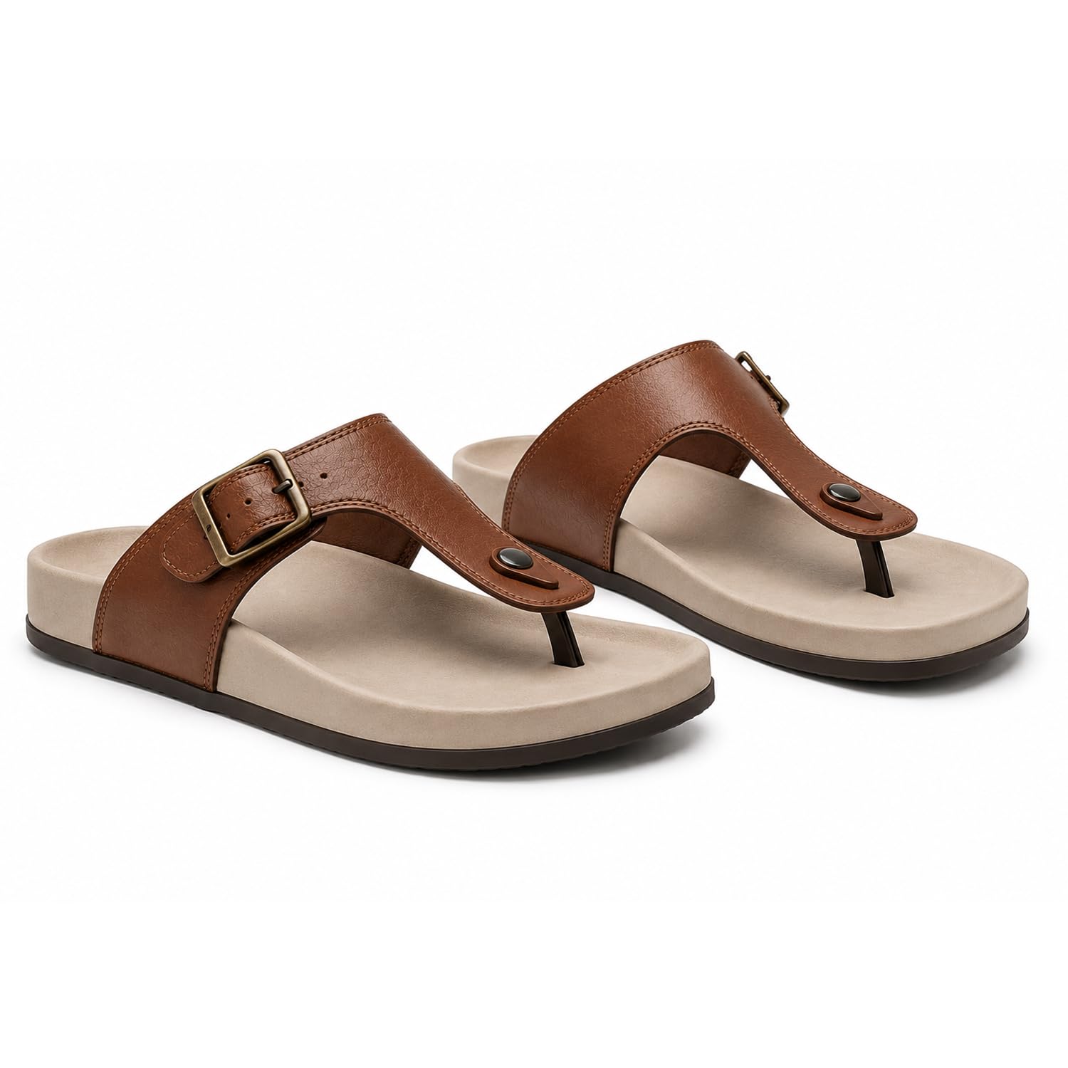 cipto comfort Men’s Beige Flip Flops | Lightweight Slip-On Daily Wear Slippers-picture-25