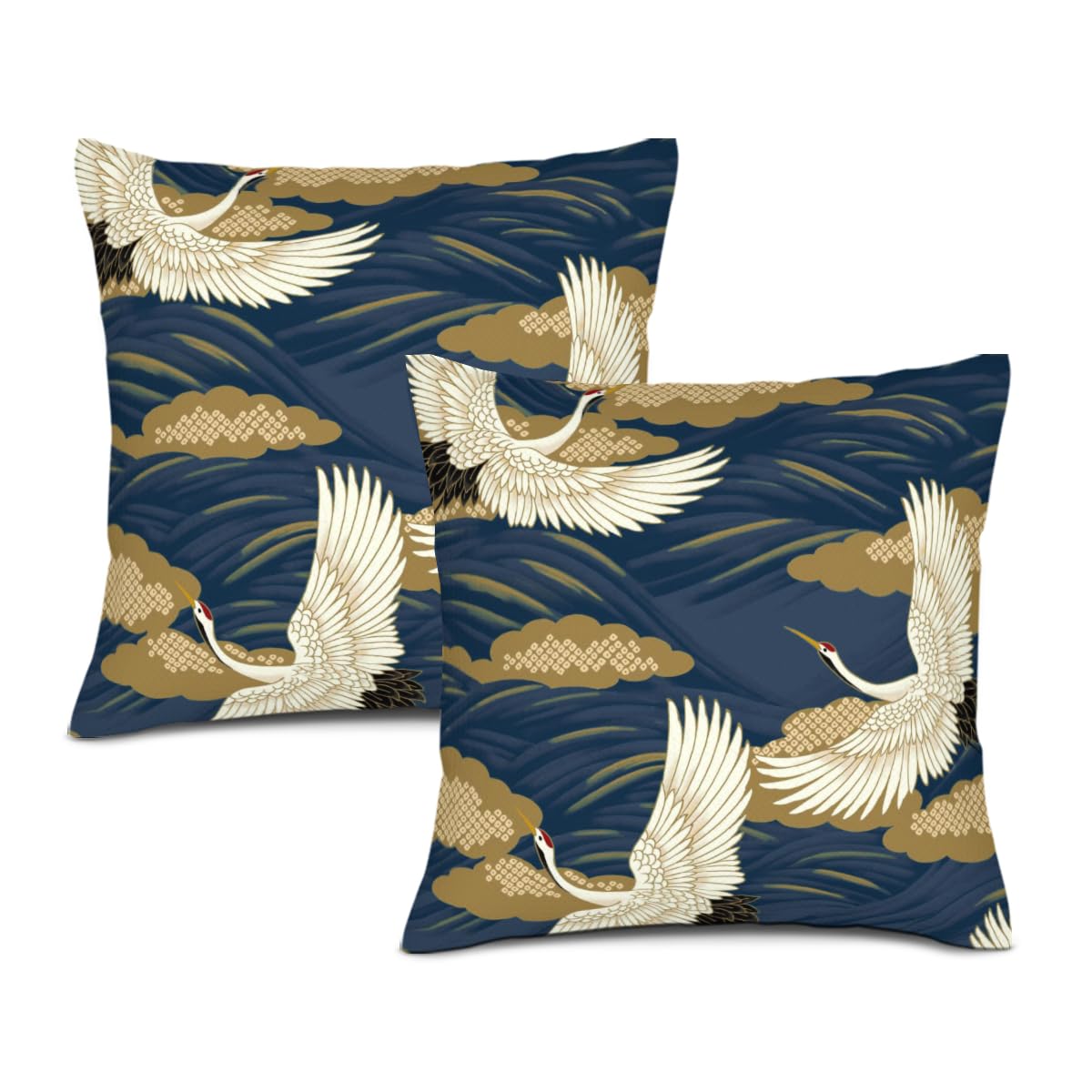 Uteruik - Federa Decorativa per Cuscino in Lino, 45 x 45 cm, 1