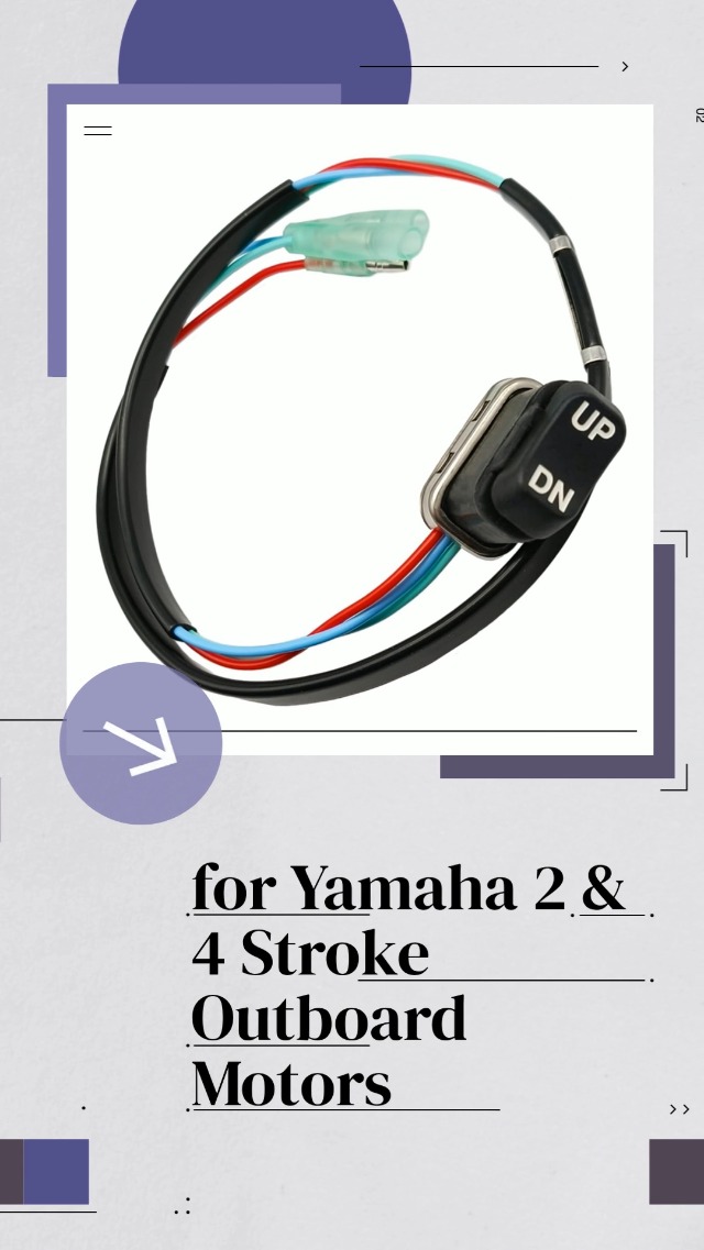 Interruttore Trim Tilt Per Motori Yamaha Fuoribordo - Ricambio Universale