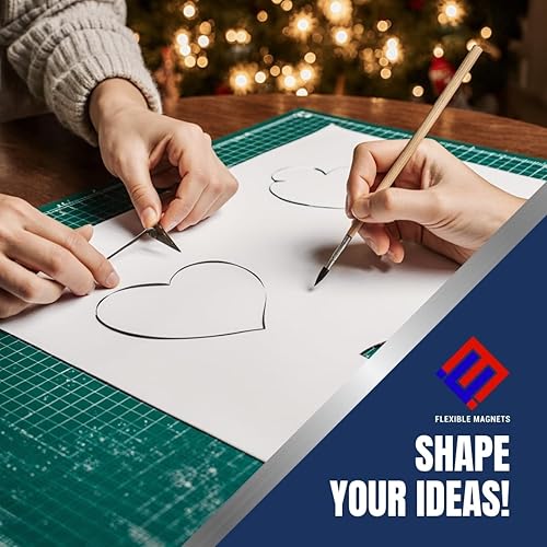 Miniatura 5 de Hojas magnéticas de vinilo flexible con esquinas redondas, hojas magnéticas imprimibles, imanes para automóviles de 12 x 18 pulgadas, 30 mil