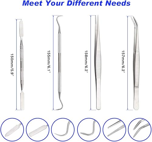 Miniatura 4 de SPEEDWOX Juego de 28 pinzas para hacer mosaicos, cortador de azulejos de mosaico, con rueda de corte de repuesto, pinzas de archivo de aguja de