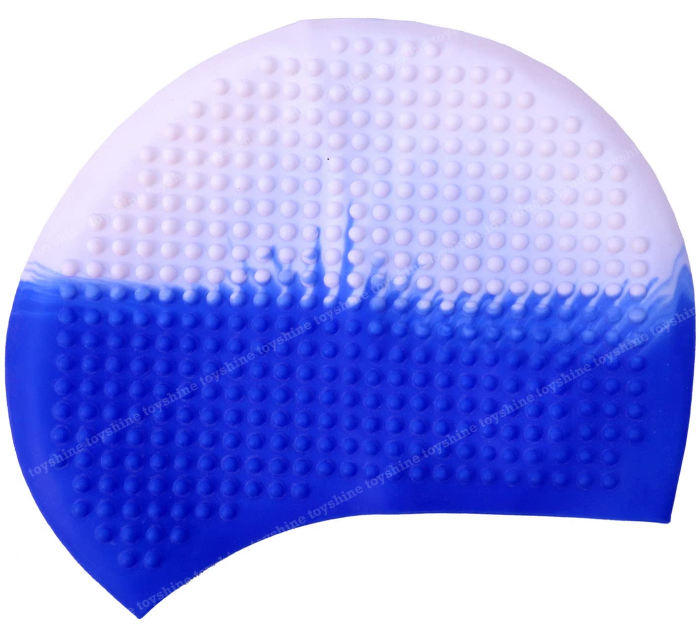 Toyshine Bubble Design - Silicone Long Hair Swim Caps Comfortable Durable Silicone Swimming Caps for Women Men Adults Kids, Blue Multi SSTP (B0B6HPJZKY) Amazon Price History, Amazon Price Tracker