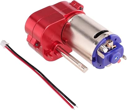 for MN for MN78 for MN82 for MN168 for MN99S V2 LC79RC 1/12 RC Car Modification Upgrade Power Parts Metal Gear 370 Motor Assembly Engine Assembly RC Car Repair KitRed