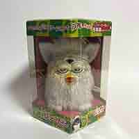 当時もの　ファービー　希少 Furby 初代 シャンパン ラメ 白 Amazon.co.jp: 新 Furby 初代 ファービー シャンパン ラメ 白