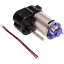 Upgrades Steel Gear Motor Universal Fit High Speed Motor Gearbox Easy Install Electric Ride-Ons Gearbox for Model Builders, Black