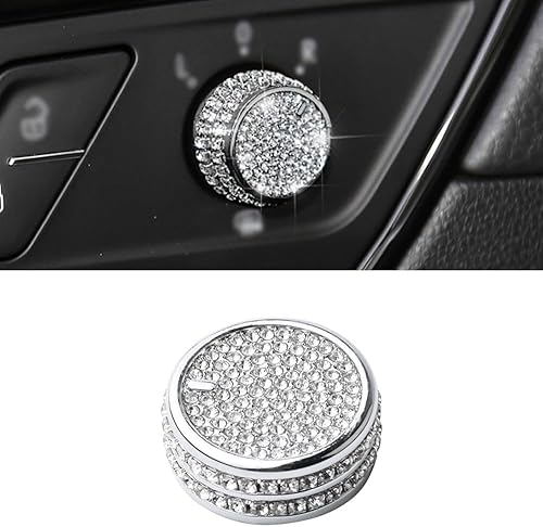 CARFIB Para VW Volkswagen Golf GTI R Alltrack SportWagen e-Golf Bling Accesorios Espejo Lateral Perilla de Control Pegatinas Pegatinas Tapas Coche