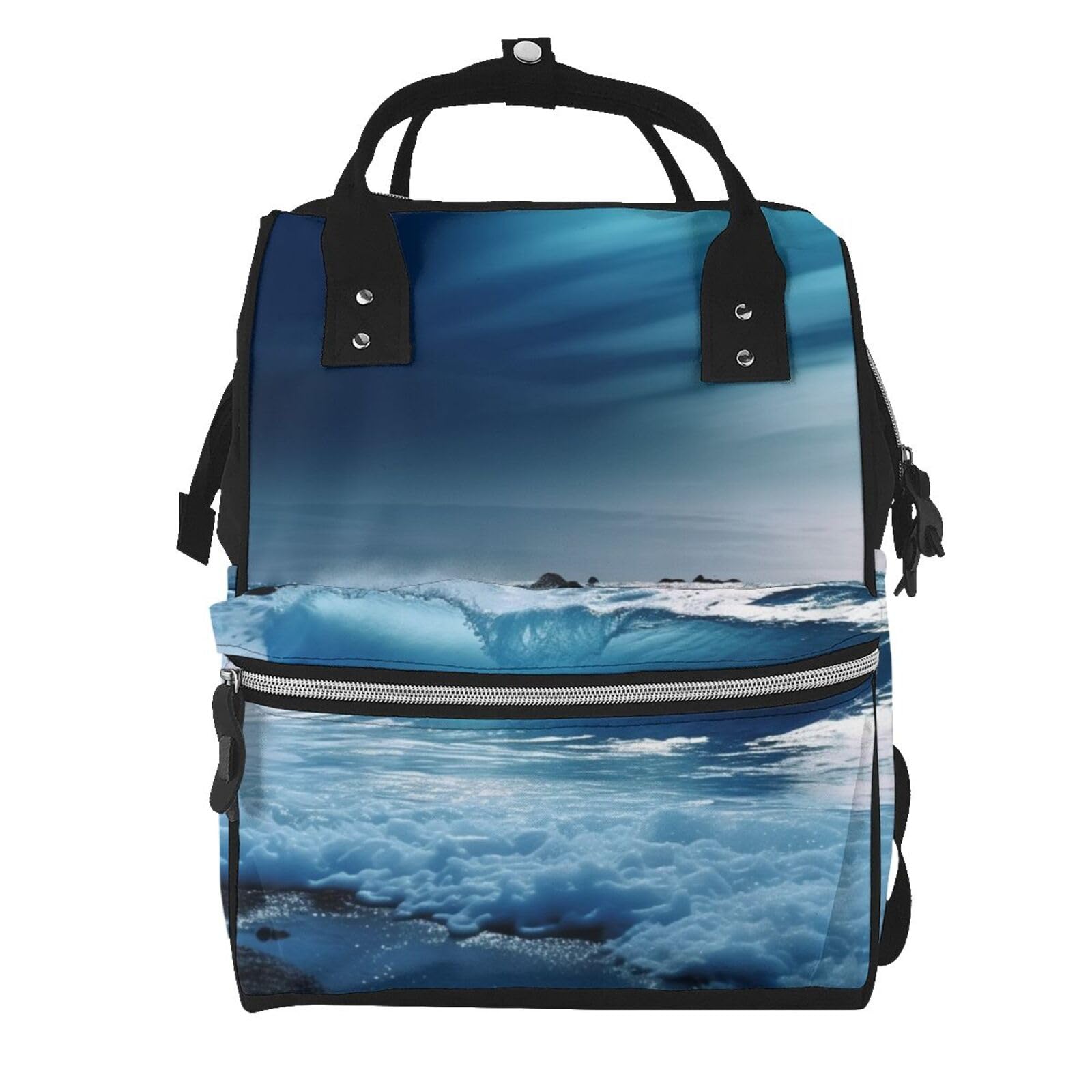 Sac à dos de maman grande capacité et imperméable avec poches multifonctions