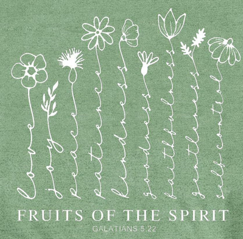 LBP Christian T-Shirts for Women Faith-Based Tee Top Fruit of The Spirit Shirt - Image 7