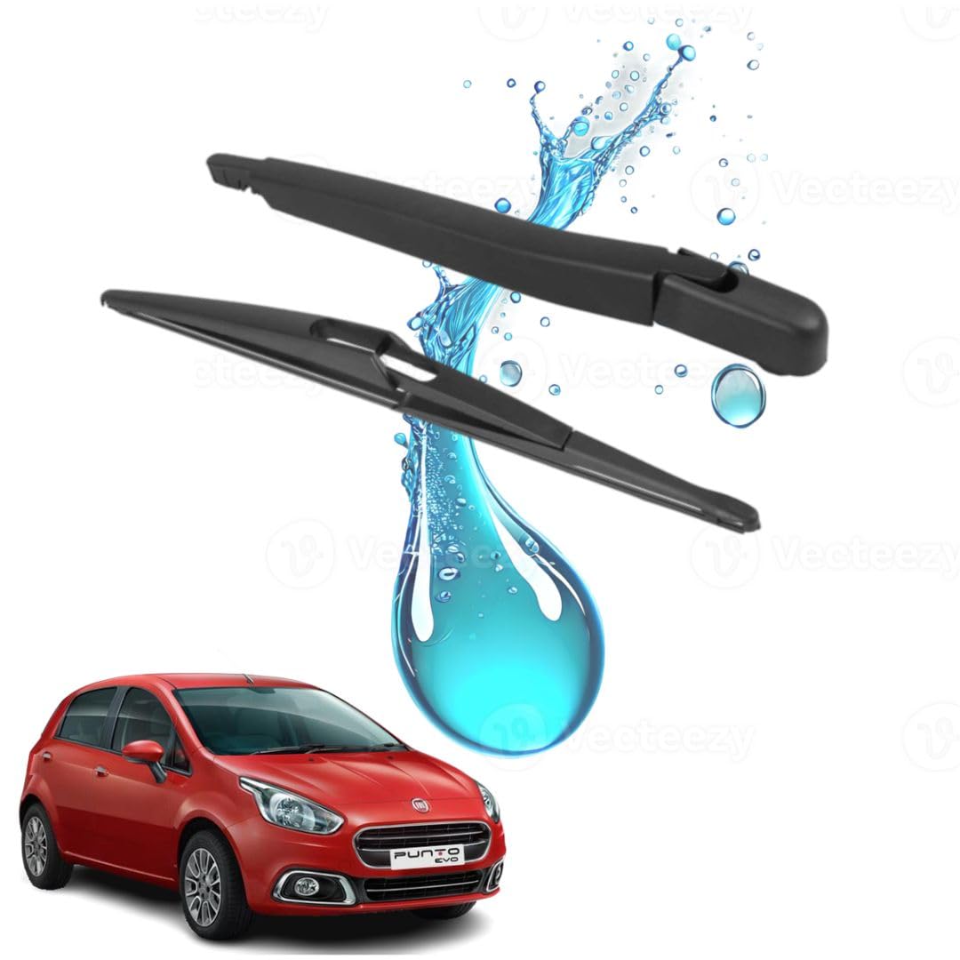 AutoClean Rear Wiper Arm With Blade For Fiat Punto (Windshield Washer Tablet Free)