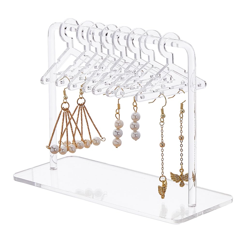 Présentoir de boucles d'oreilles anti-nœud en acrylique à suspendre