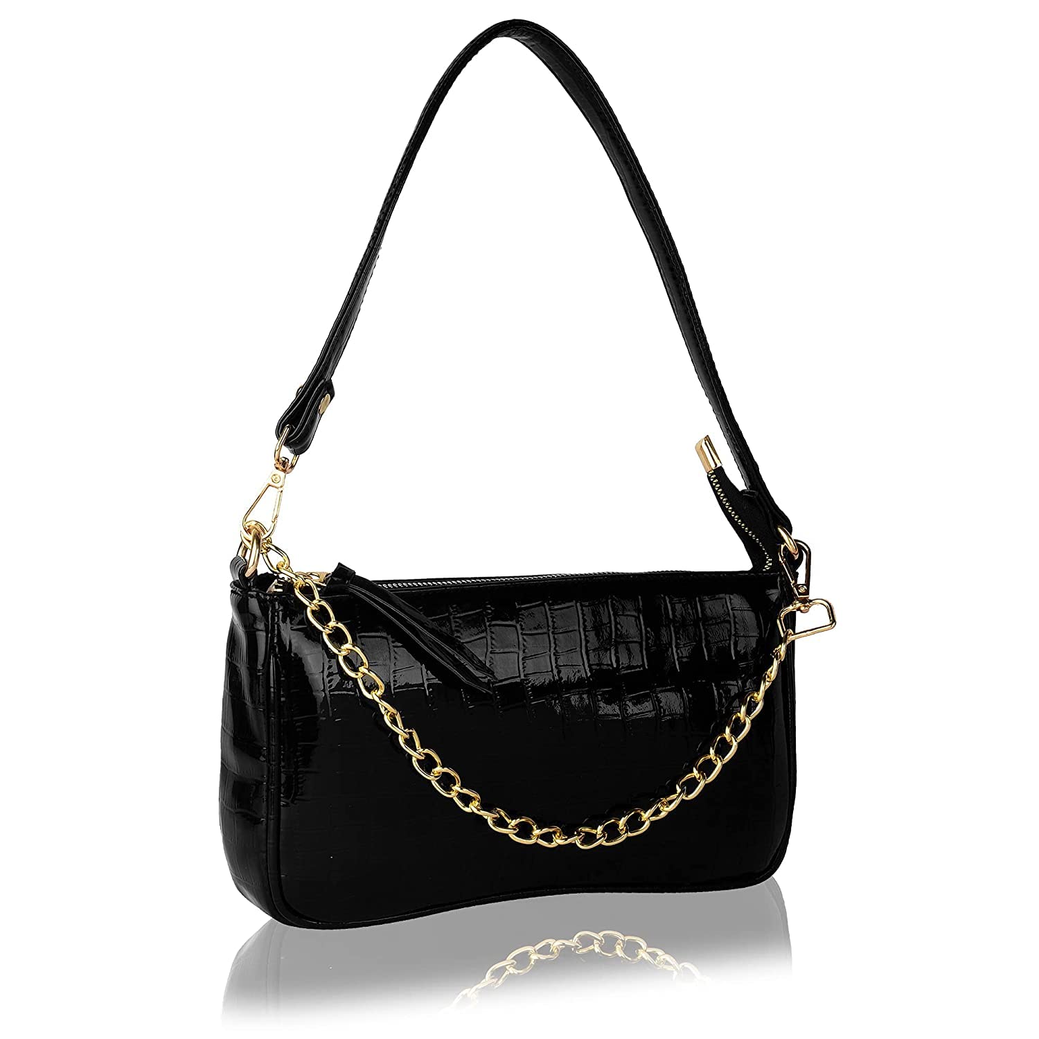 SHAMRIZ Women's Sling Bag (Black) (SLNG01)