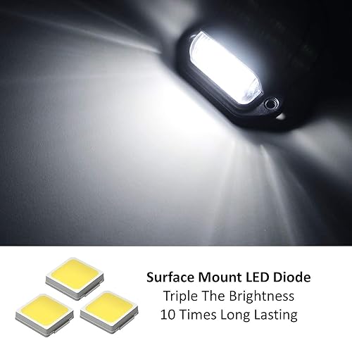 Miniatura 9 de iJDMTOY Lámparas LED adicionales de 12 V compatibles con camión, SUV, remolque, furgoneta, como luces de matrícula, luces de cortesía, luces de