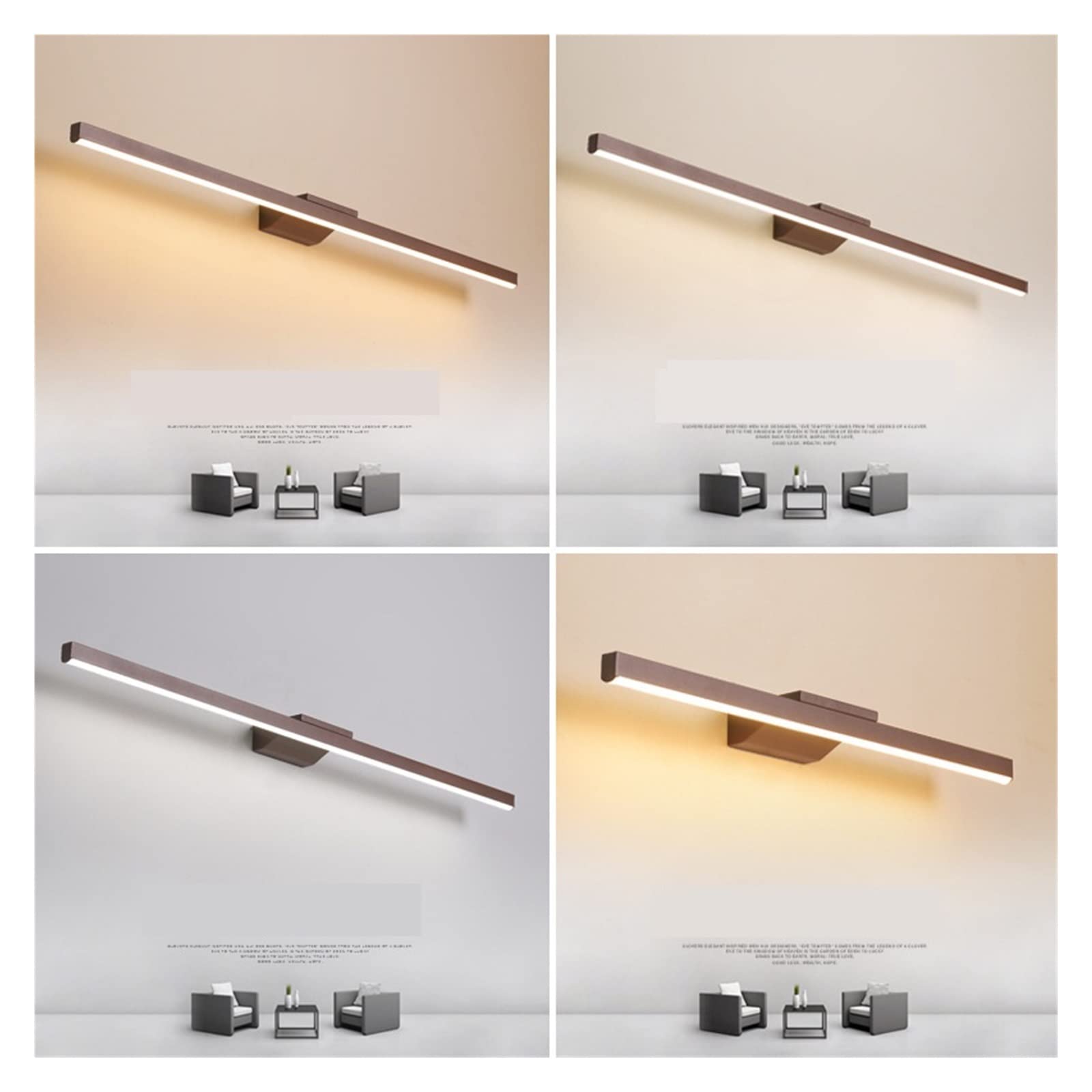 Bezprzewodowa Lampa Do Obrazu, Oświetlenie obrazu, Oświetlenie ramki obrazu, Naścienne oświetlenie obrazu, Wykończenie z polerowanego mosiądzu, z wbudowanym włącznikiem/wyłącznikiem, podstawa świeczni
