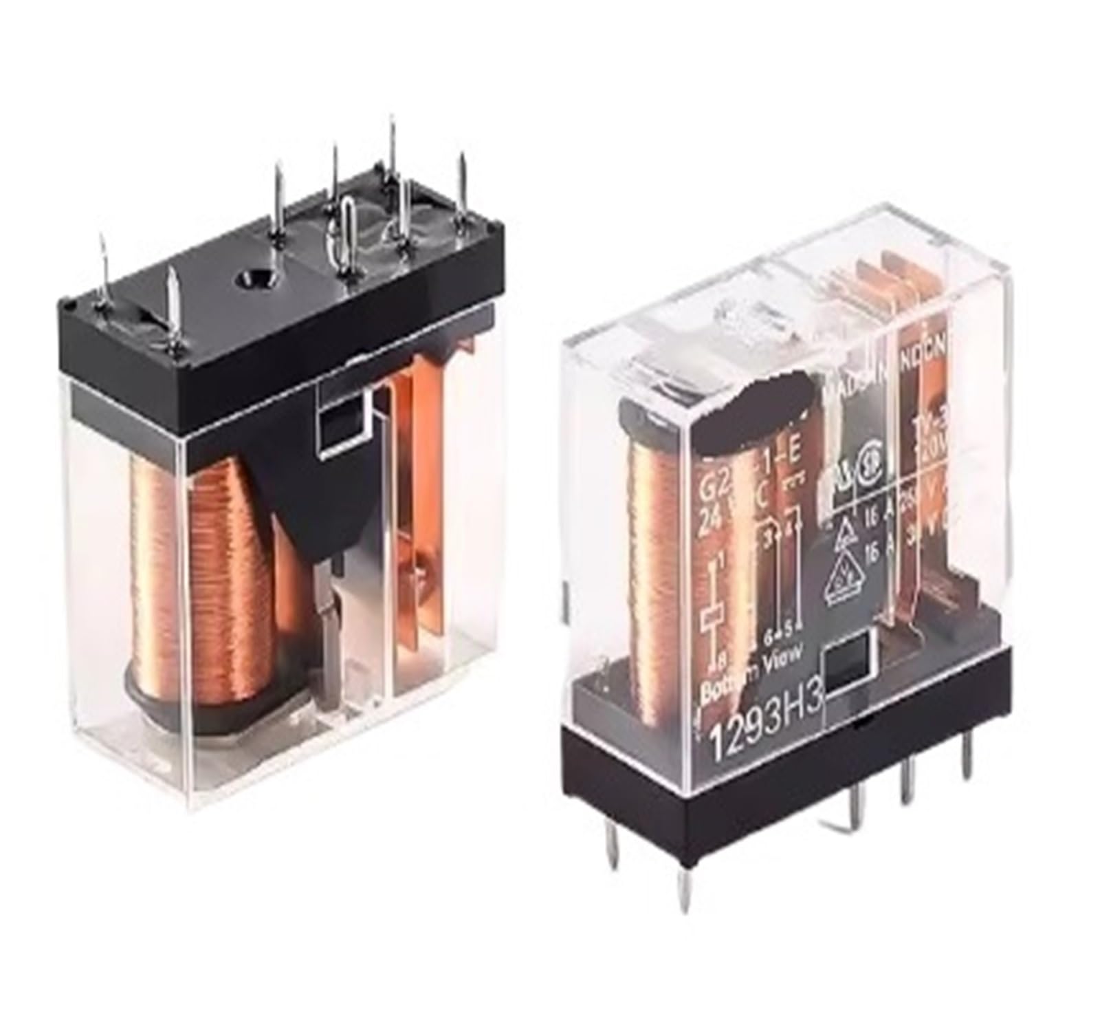 YMUGUEGH 10PCS G2R-1 G2R-2 G2R-1-E G2R-1A-E Universal Power Relay 5VDC 12VDC 24VDC 110VAC 220VAC Relay(G2R-2 5VDC)