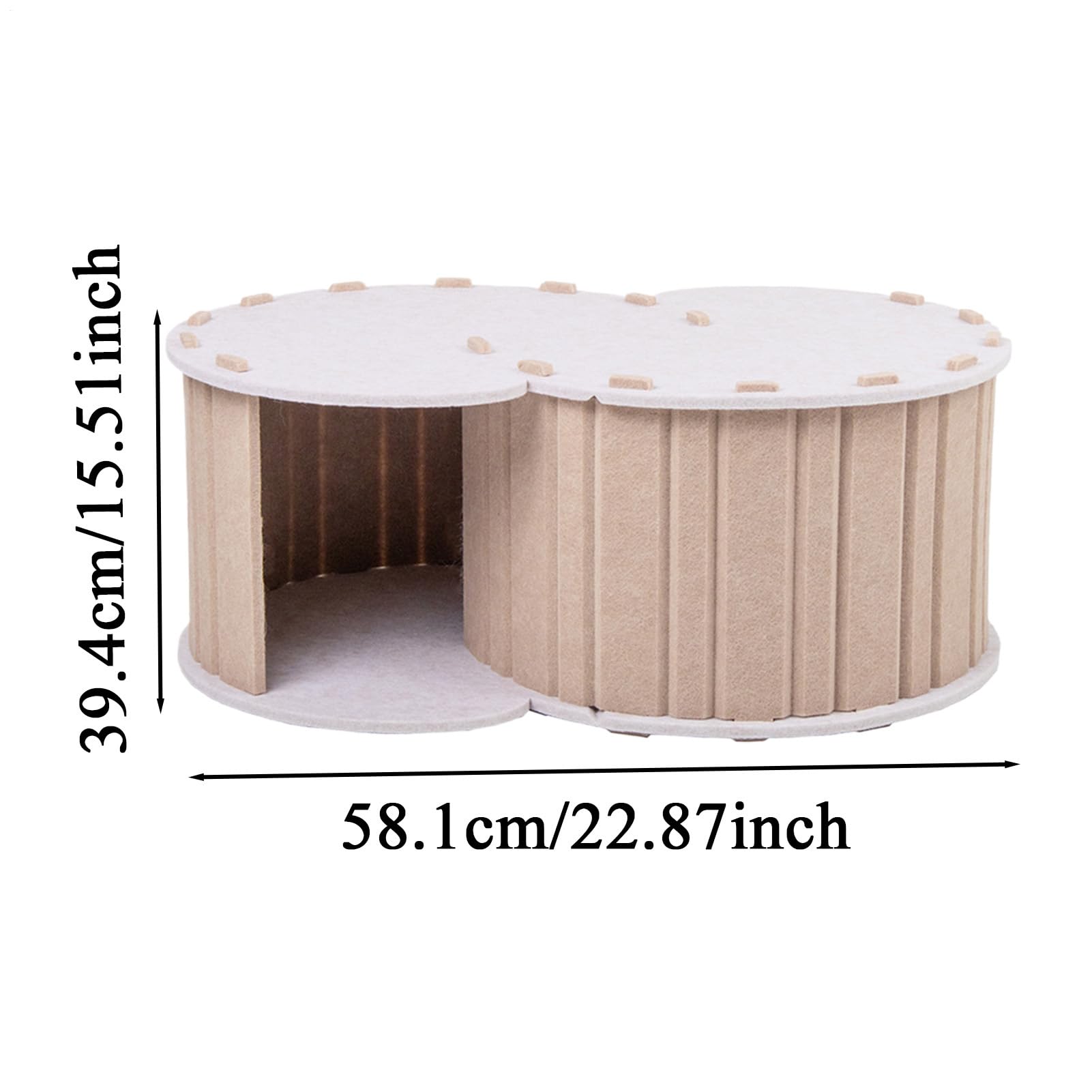 Lit Tunnel pour Chat Griffoir | Jouet Tunnel Chat Lit Donut Intérieur En Feutre Pour Chaton Chiot Lapin Petites Races Intérieur Maison Appartement Extérieur