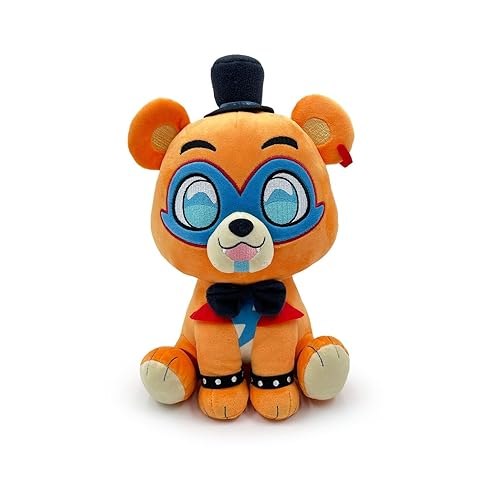 Youtooz FNAF Glam Rock Freddy Sitting 9" Inch Plush, Collectible Plushie from Five Nights at Freddy's Plush Collection