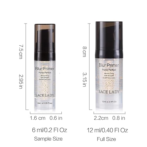 Miniatura 6 de Base de maquillaje facial, minimizador de poros grandes, cubierta perfecta, sin relleno de borrador de poros, líneas finas suaves, base con infusión