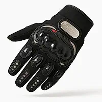 Luva Premium Blackout Para Motociclista Com Proteção Anti Impacto, Fechamento Ajustável E Conforto Térmico, Marca VARENZIA