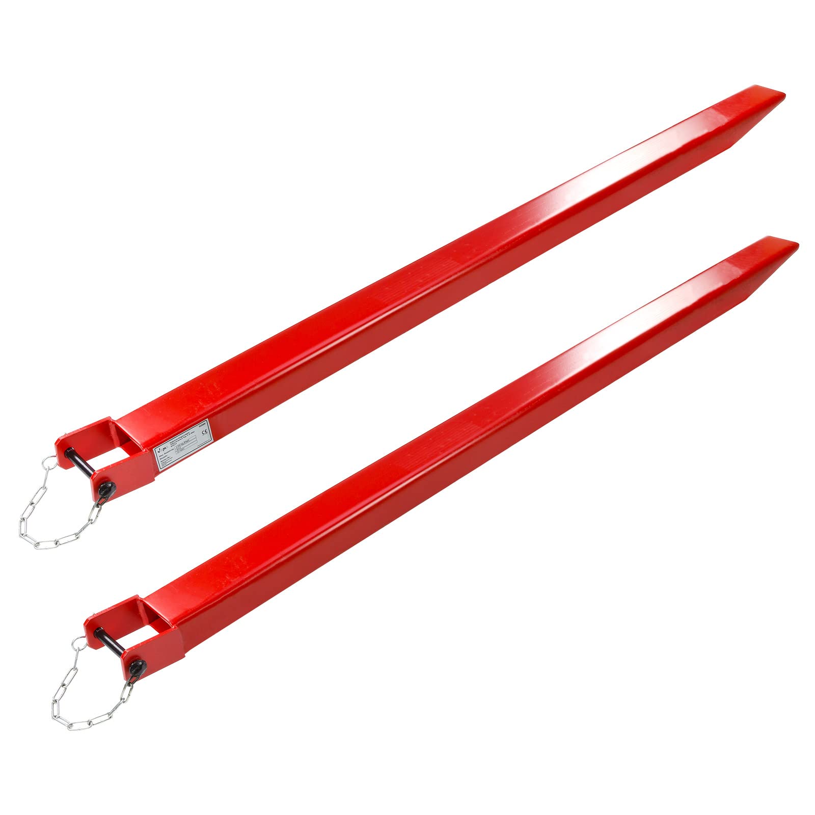 2 St. Gabelverlängerungen Verlängerung Zinkenverllängerung Gabelschuhe 180x10,5x6,2 Typ1 für Gabelstapler Staplergabel Stapler