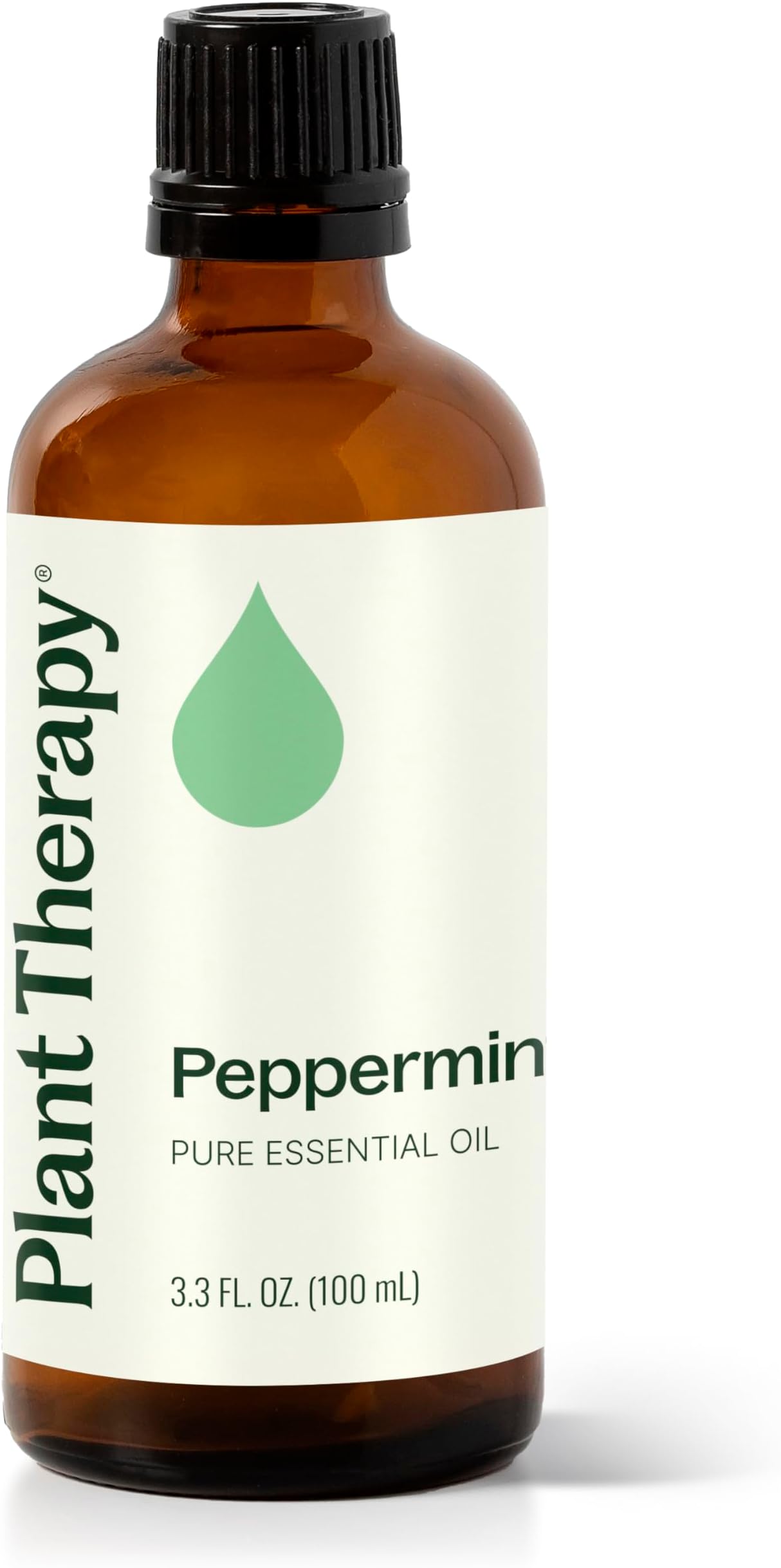 Peppermint Essential Oil 100 mL (3.3 oz) 100% Pure, Undiluted, Natural Aromatherapy for Diffuser & Topical Use, Digestion, Respiratory, & Massage, Peppermint Oil for Skin & Hair