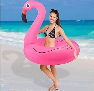 عوامات حمام السباحة القابلة للنفخ، أنابيب أو حلقات سباحة للمسبح، عوامة حمام السباحة الكبيرة 1.06 م، عوامات شاطئ لحمام السباحة للبالغين، عوامات مائية قابلة للنفخ لحمام السباحة، لون وردي