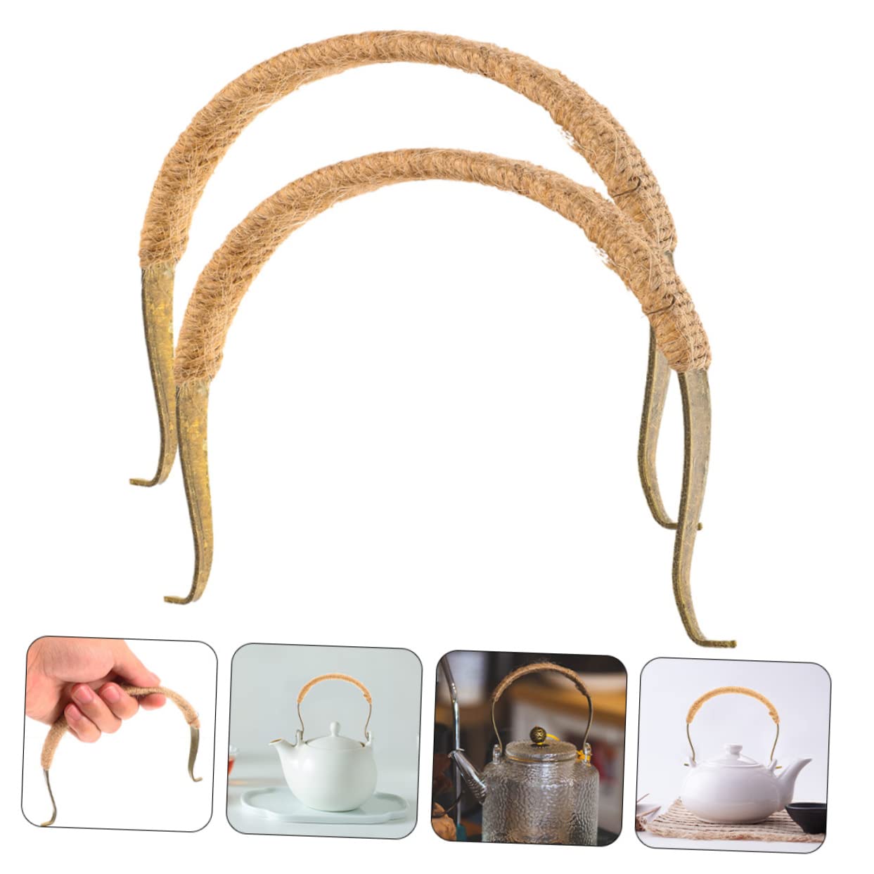 ULTECHNOVO Lot De 2 Poignées De Théière, Accessoires De Bouilloire à Thé, Poignées De Rechange Pour Bouilloire à Café