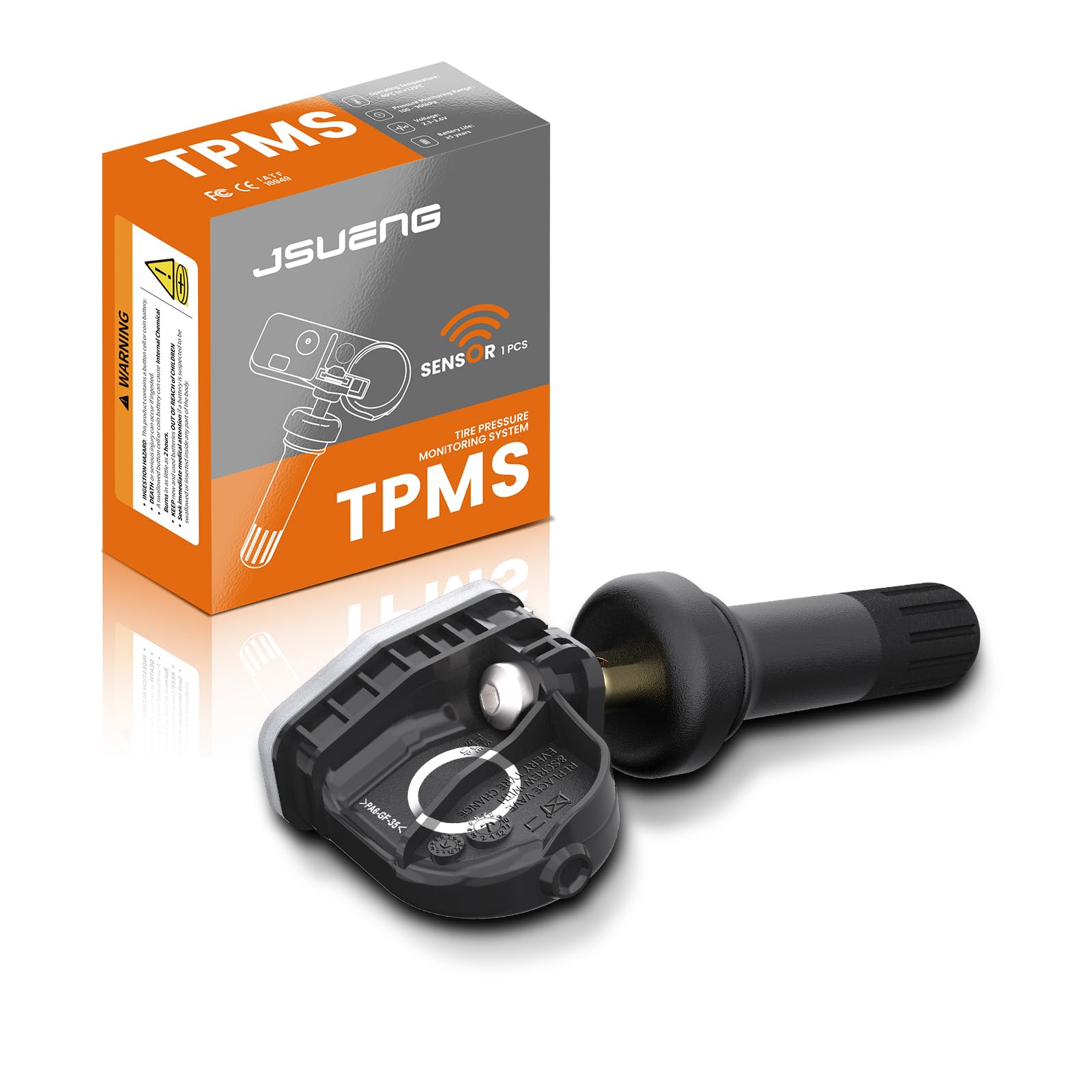 TPMS Sensor Ford, Tire Pressure Monitoring System fit for Ford F150 F250 Ecosport Mustang Escape Explorer Ranger, Lincoln MKX MKZ MKS MKT Navigator, 1-Pack Replaces F2GZ-1A189-A GL3Z1A189A F2GT1A180AB