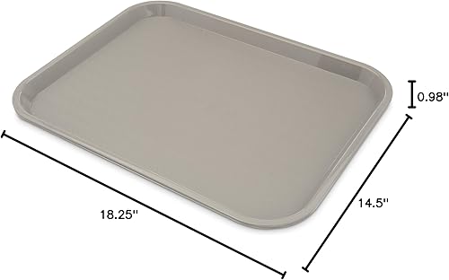 Miniatura 49 de Carlisle FoodService Products Bandeja de comida rápida para cafetería, de 14 x 18 pulgadas, polipropileno duradero con superficie antideslizante