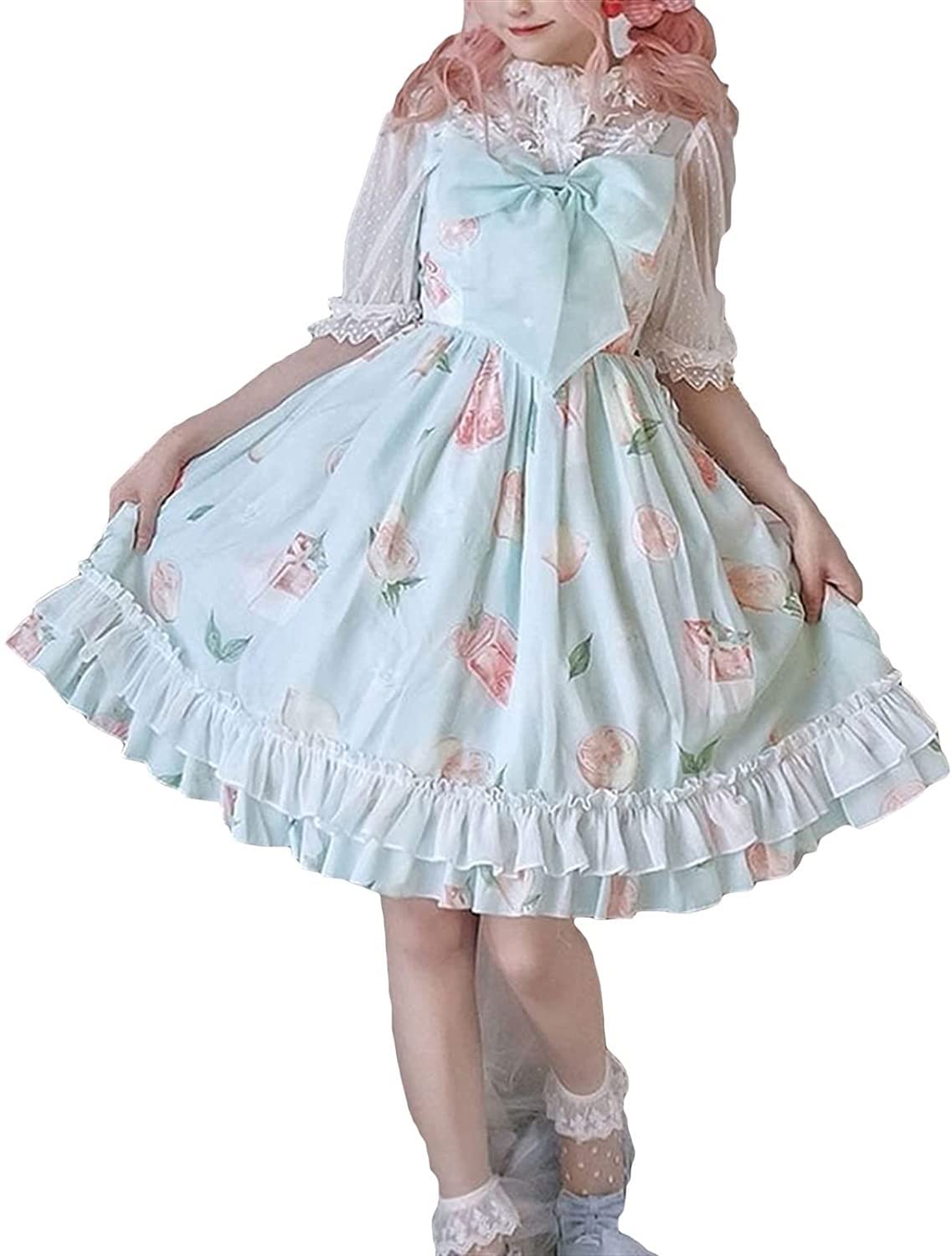 Robe Lolita verte à volants parfaite pour vos sorties cosplay et pique-niques