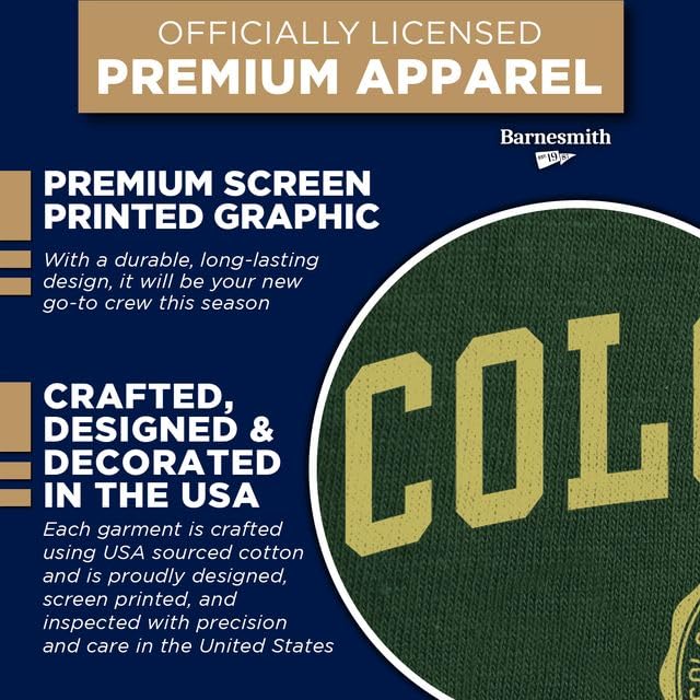 Image of Ivysport Crewneck Sweatshirt for College, Heritage Logo, Color, Adult Unisex