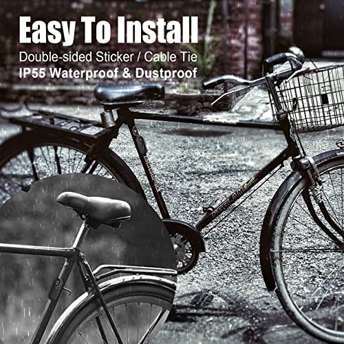 Bike Alarm with Remote 2Pack, 113dB Wireless Vibration Motion Sensor Motorcycle Alarm with Remote Anti-Theft IP65 Waterproof Vehicle Security Alarm System - Image 4