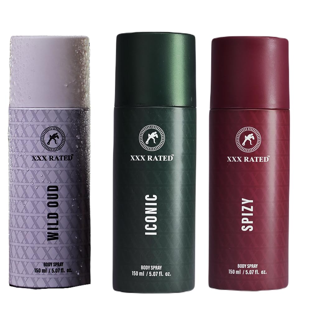 XXX Rated Wild Oud, Iconic & Spizy Body Spray Combo | Exotic, Classic & Spicy Fragrance | 150 ml Each-picture-49