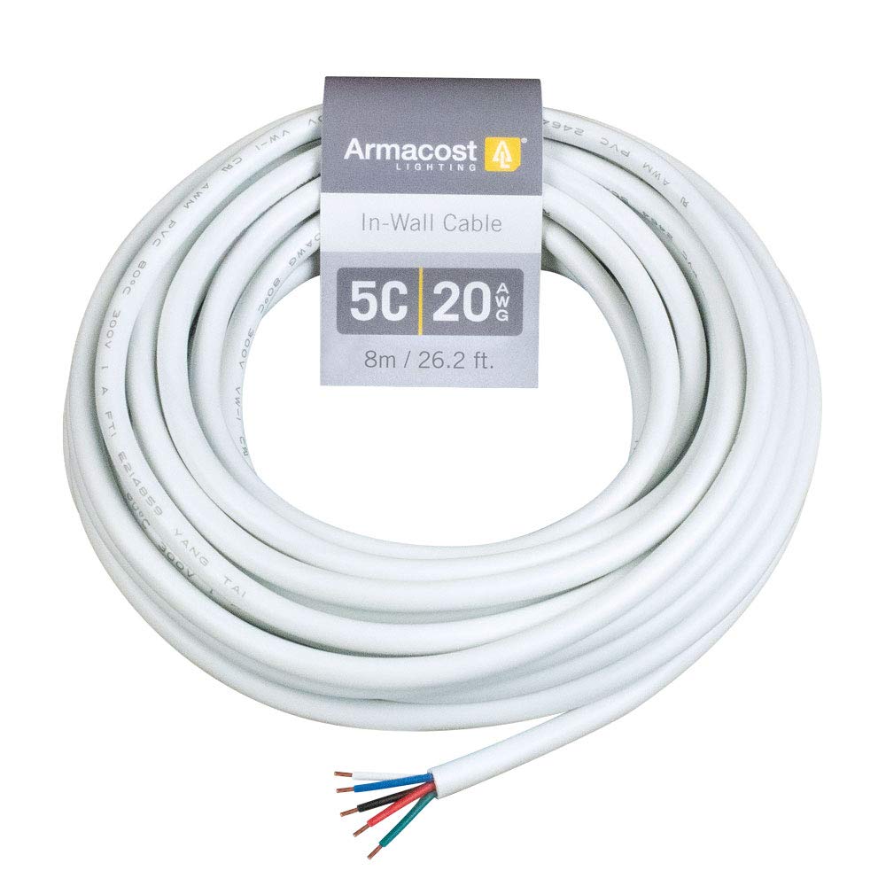 Armacost Lighting 20AWG 5C 24ft (8m) in-Wall Copper Cable 775200