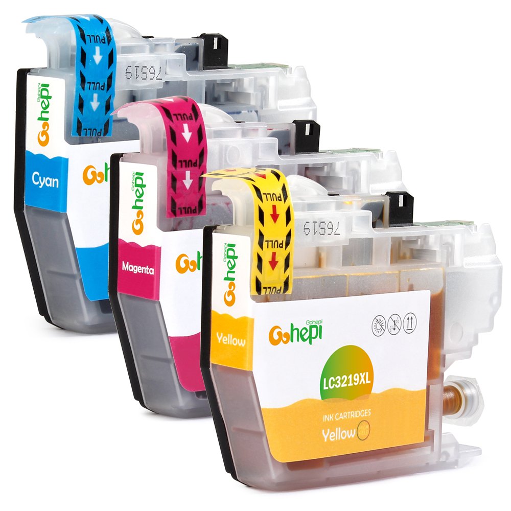 Gohepi Replacement for Brother LC3219 LC3219XL Cyan Magenta Yellow Ink Cartridges Compatible for Brother MFC-J5330DW MFC-J5335DW MFC-J6530DW MFC-J6930DW MFC-J5730DW MFC-J5930DW MFC-J6935DW
