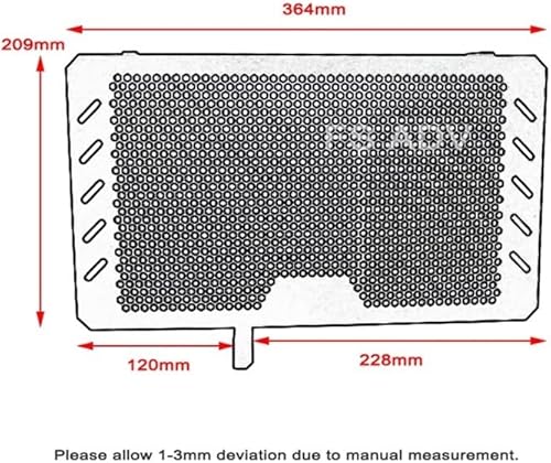 Miniatura 5 de RAtsch Radiator Guard Grille Cover Motorcycle Engine Radiator Bezel Grille Protector Grill Guard Cover for SU&ZUKI V-Strom VSTROM DL650 DL 650