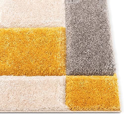 Image of Carpet for Living Room 5x5 Feet Round Anti Skid Rug Colour Ivory Beige