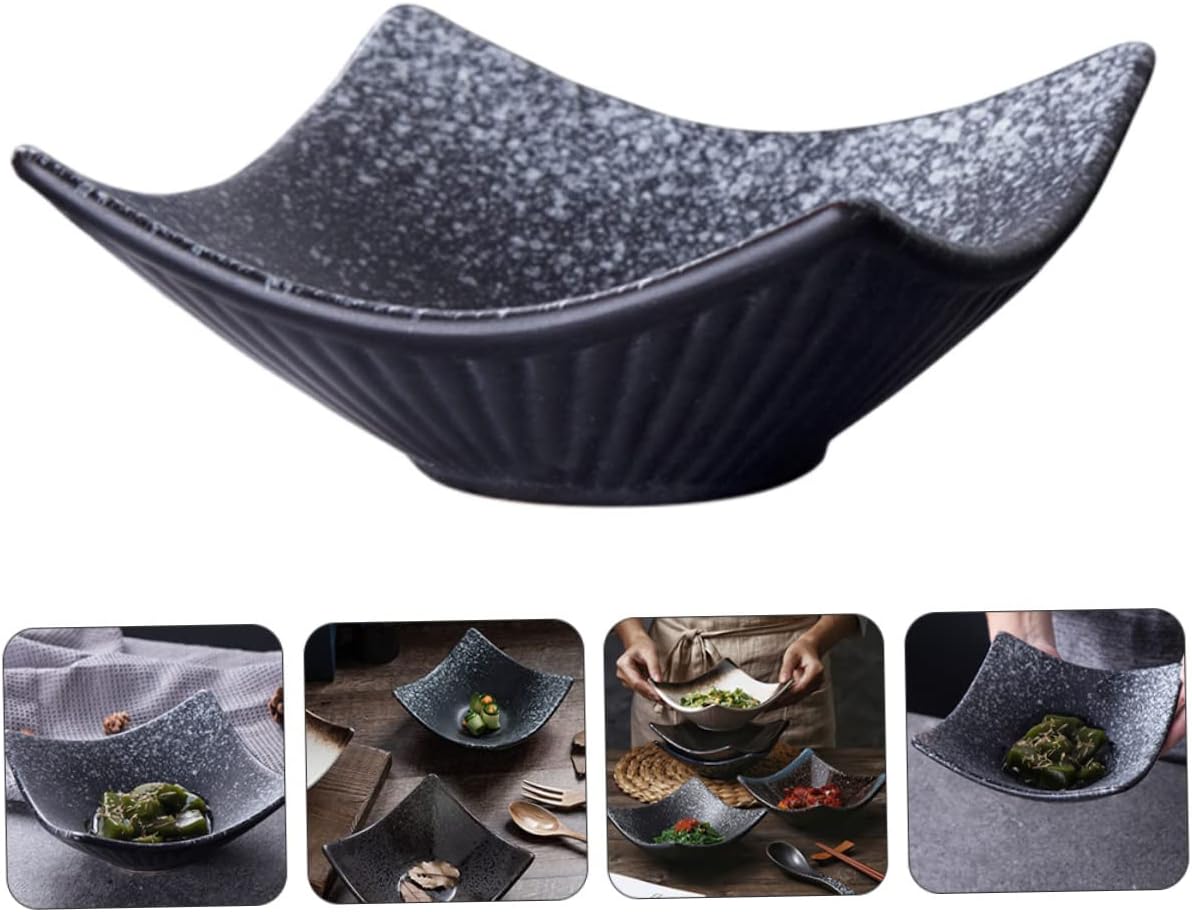 1pc Ceramic Sauce Dipping Bowl Japanese Style Small Dish for Snacks and Condiments Porcelain Side Plate for Sushi and Appetizers