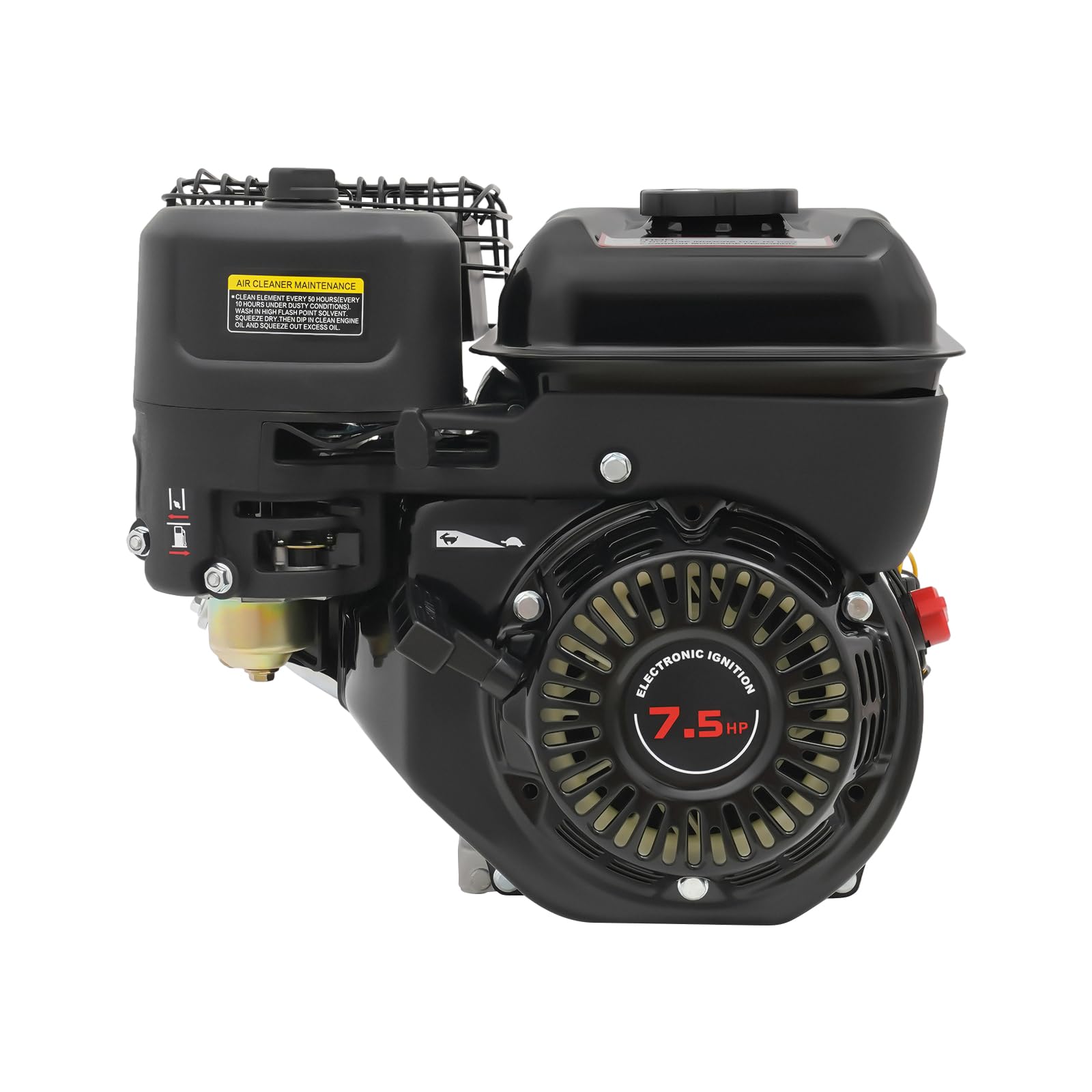 Motor de gasolina de 7,5 CV, motor de 4 tiempos, bajo consumo de combustible, motor de estacionamiento manual con función de protección contra la falta de aceite para máquinas de bomba, herbicidas