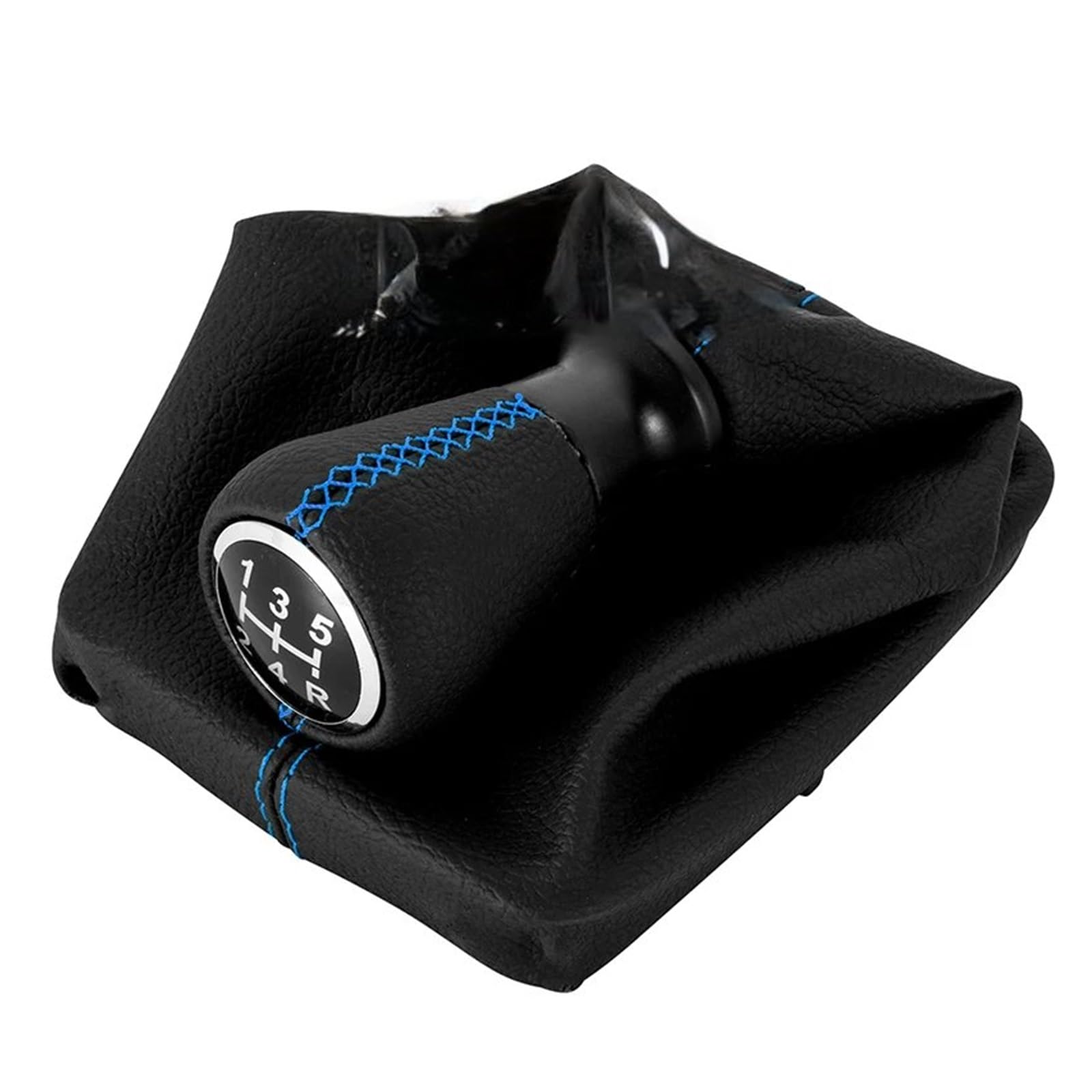 Kunyos Blue Sporty Gear Knob For Peugeot 206 406 Black/White/Red