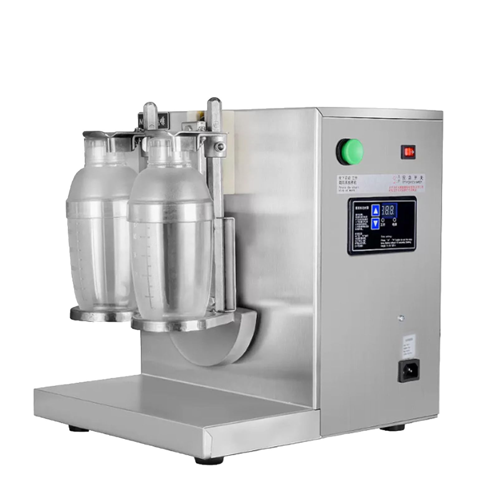 Ofyphth Electric Bubble Tea Shaking Machine, Electric Milk Tea Shaker Machine 360°, with Adjustable Speed and 0-120s Timer, Includes 2 Cups, for Commercial Beverage Mixing.