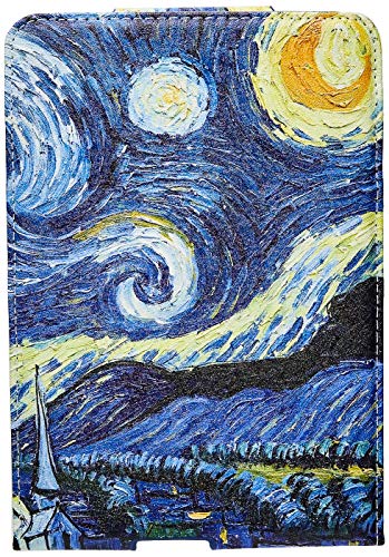 WB Capa Kindle 11ª Geração Silicone Flexível e Sensor Magnético Vertical Flores (Não compatível com Kindle 10ª Geração, Kindle Paperwhite e Kindle Oasis) (Van Gogh)